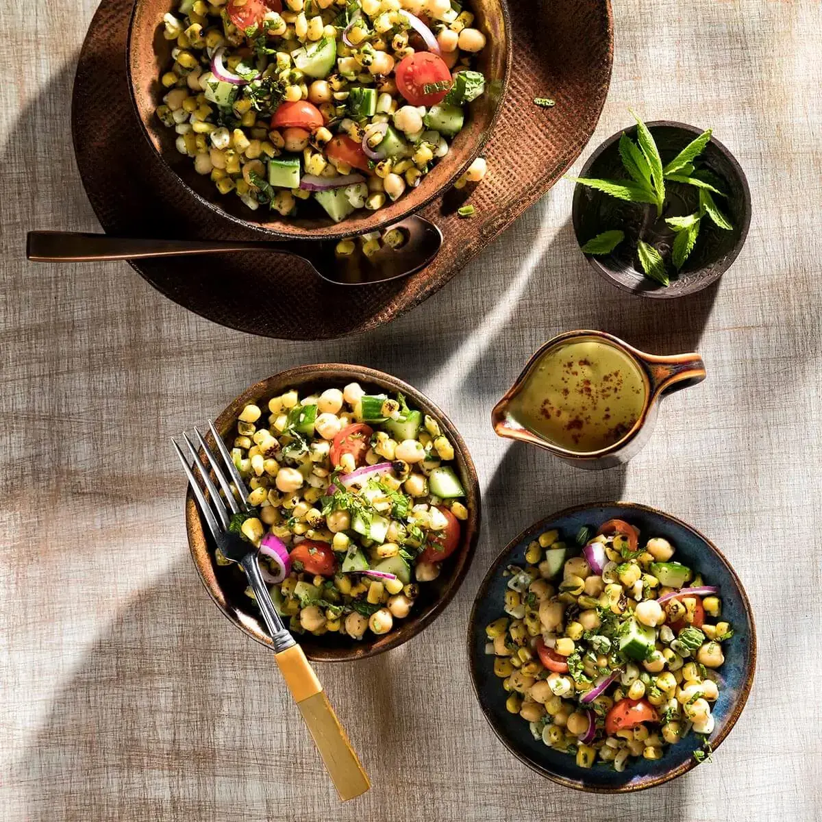 Middle Eastern Corn Salad Recipe Card