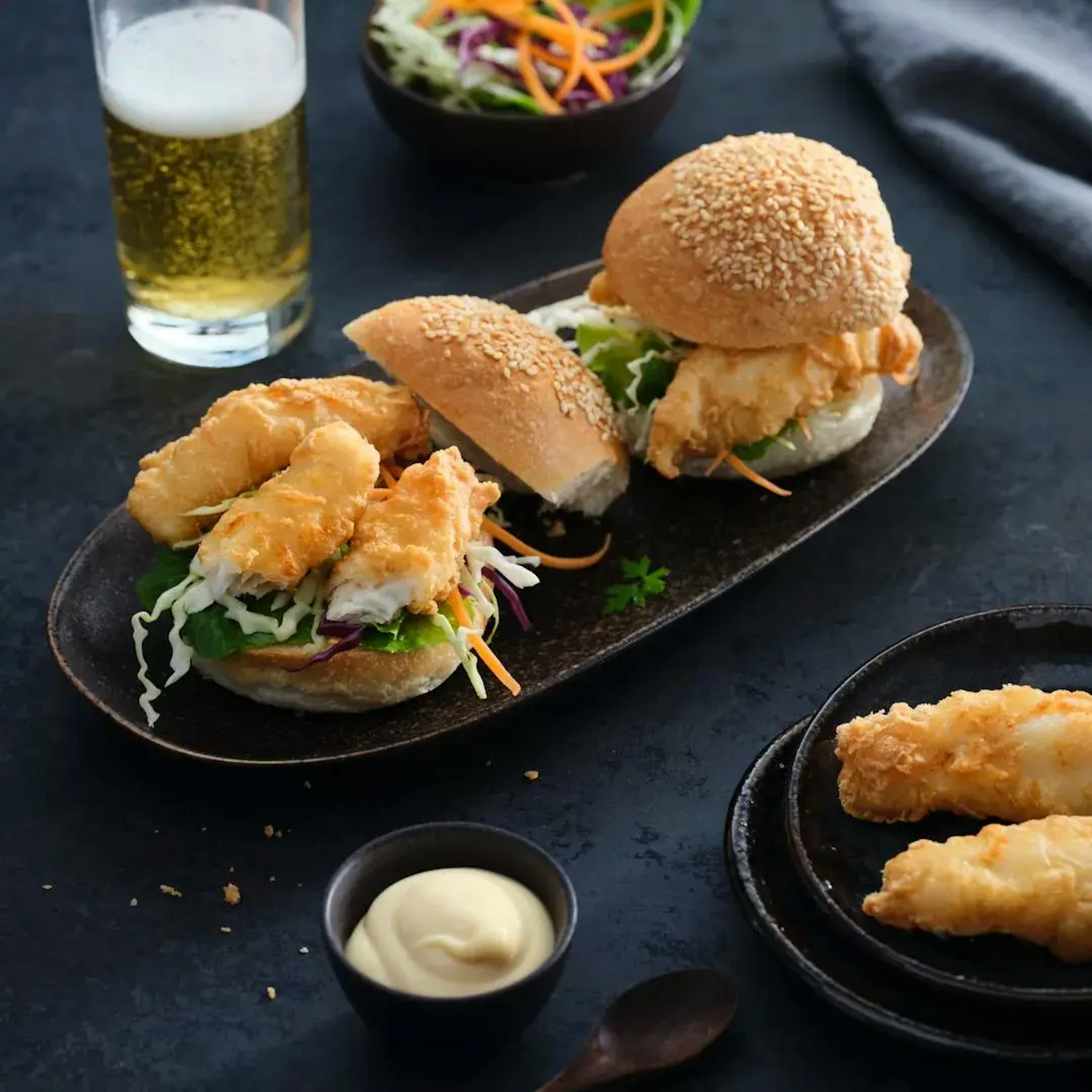 Mini Fish Bite Sliders Recipe Card