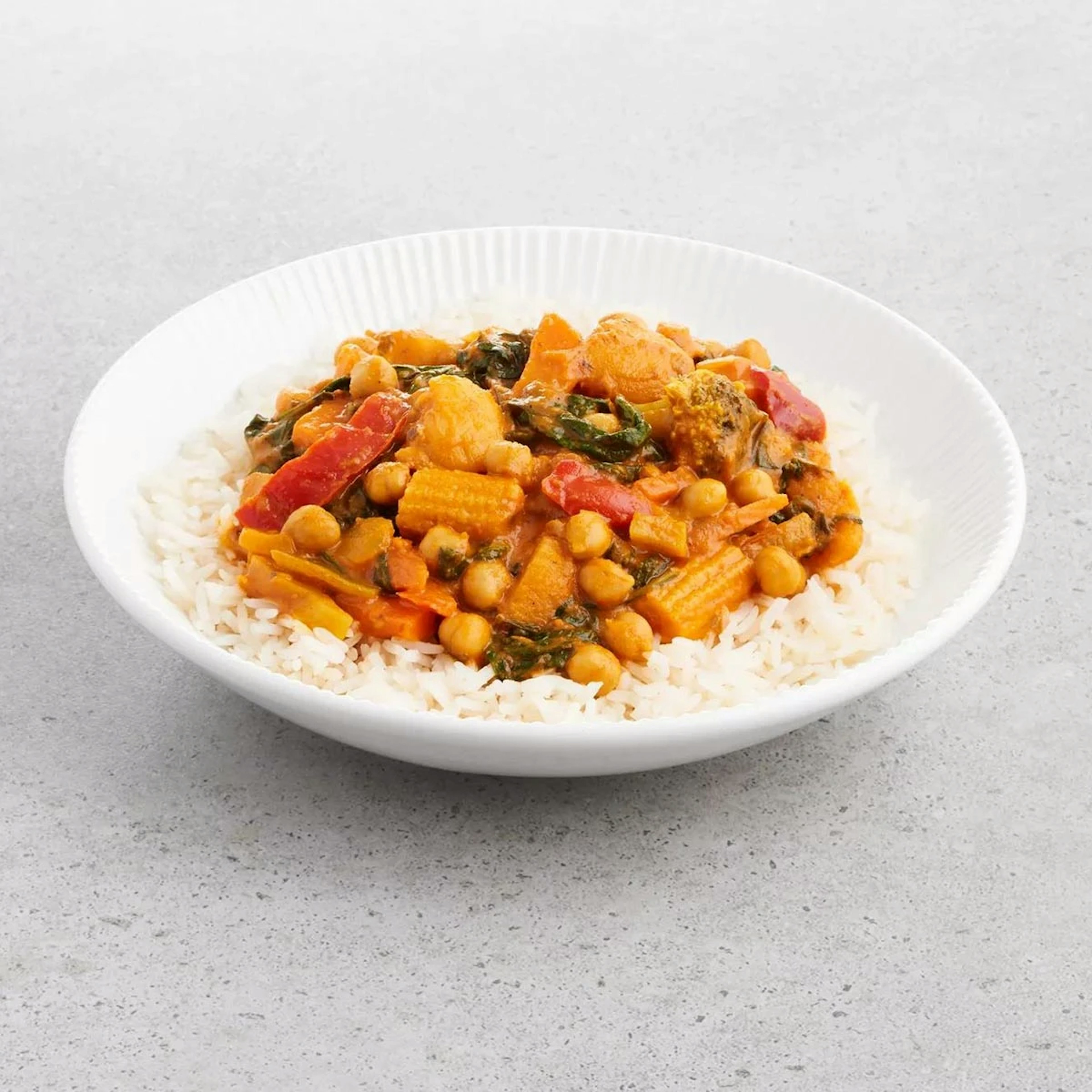 Curried Vegetables And Chick Pea Curry Recipe Card