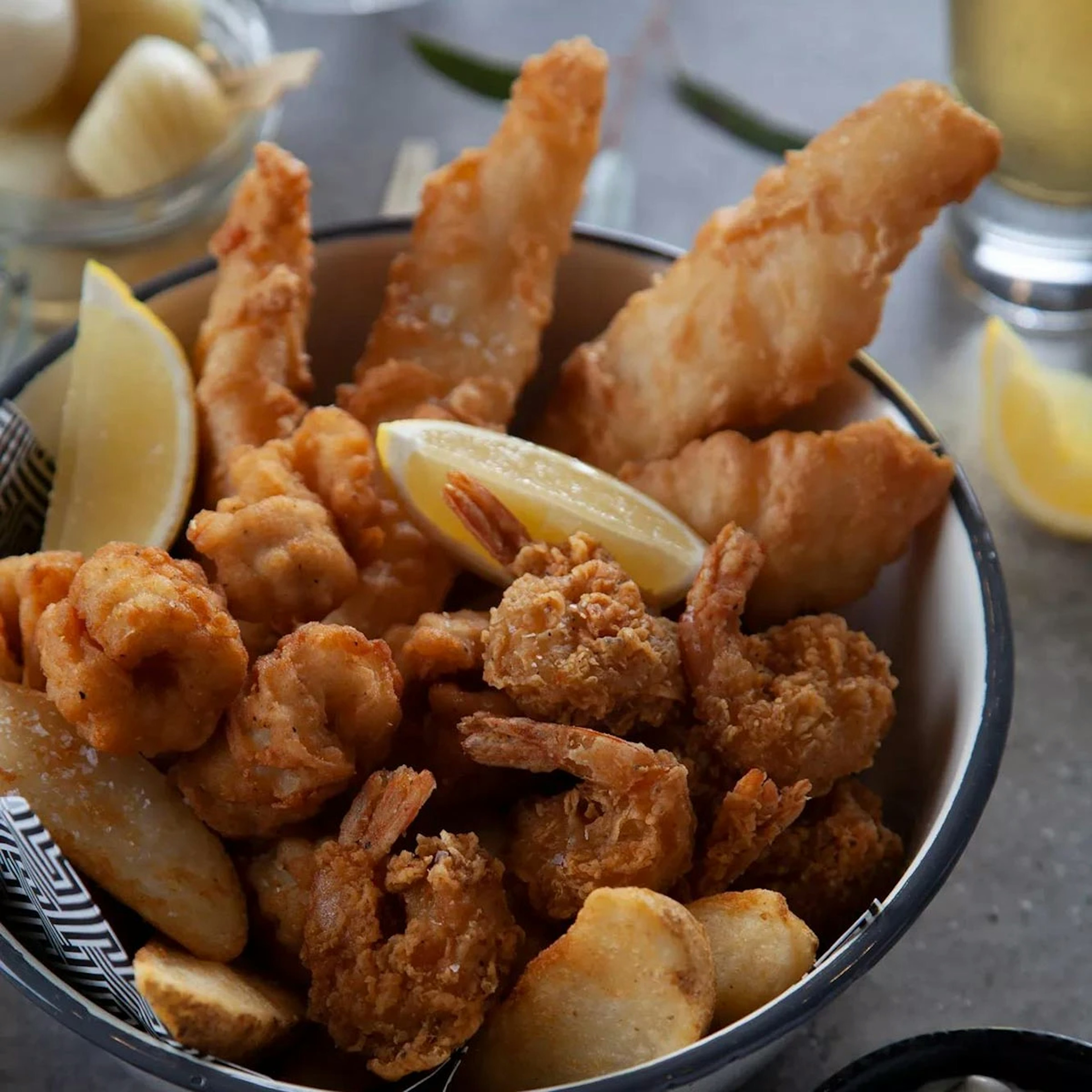 Seafood Basket With Lemon Myrtle Tartare Recipe Card