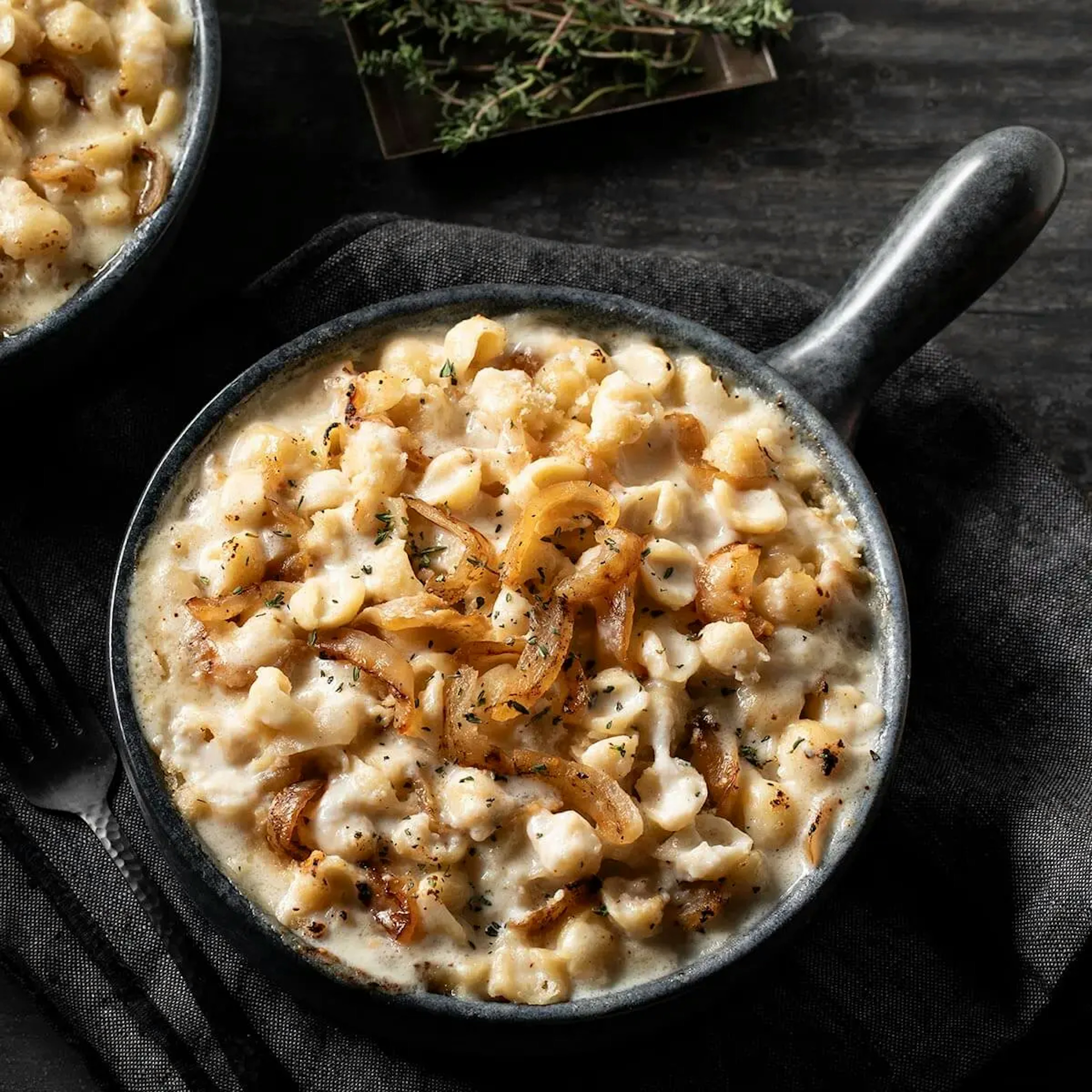 Caramelized Onion Mac & Cheese Recipe Card