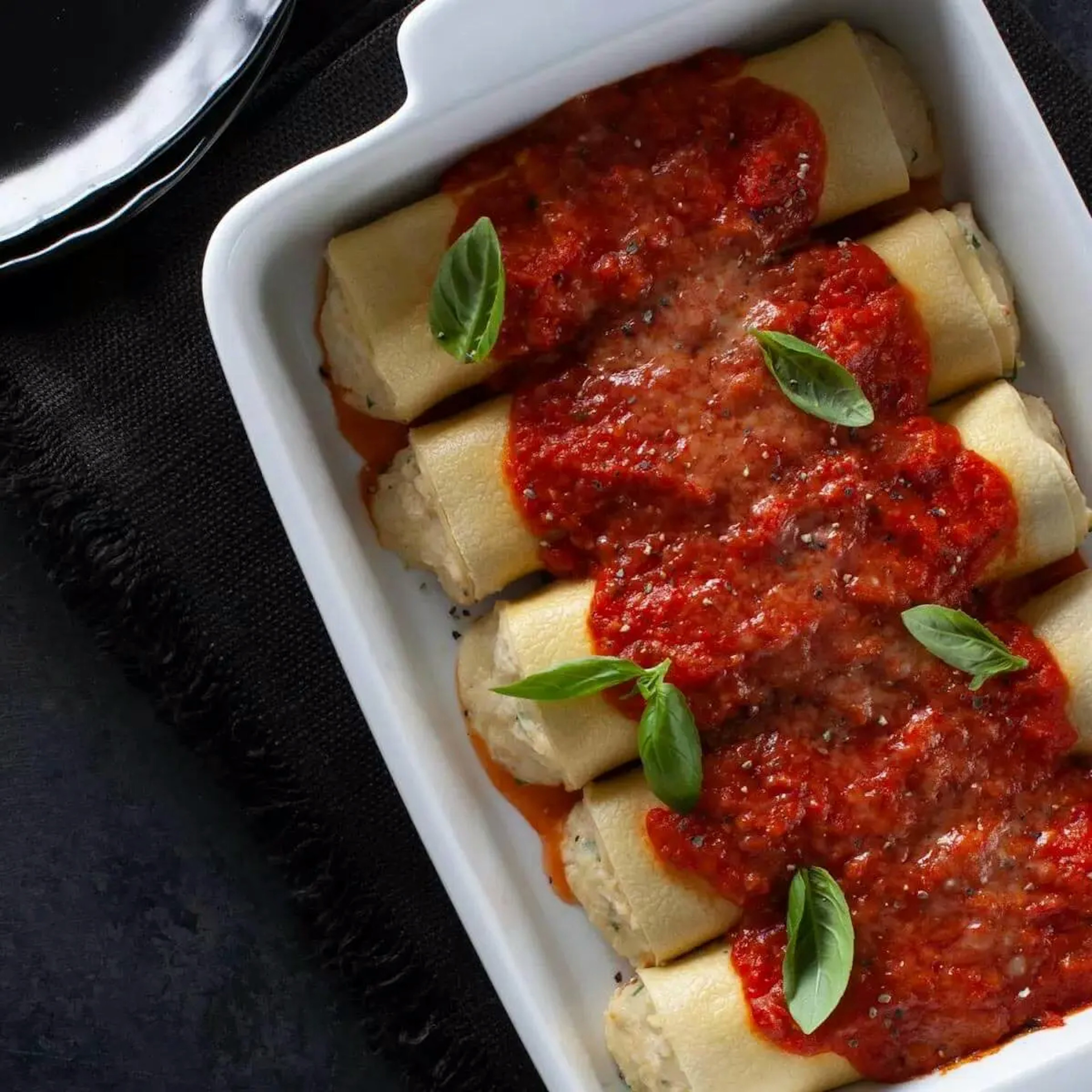 Cannelloni In The Sorrento Style Recipe Card