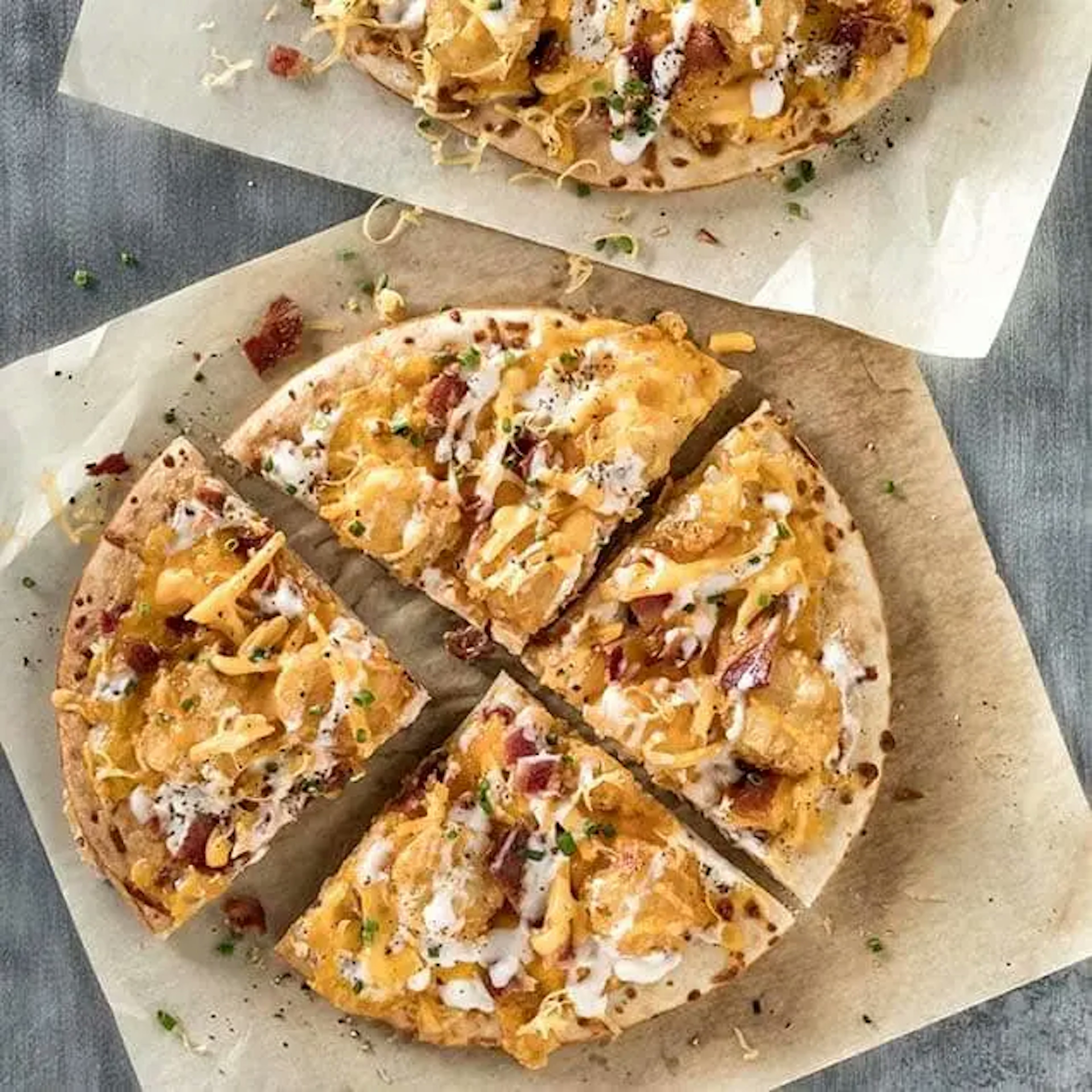 Loaded Tater Buck Pizza