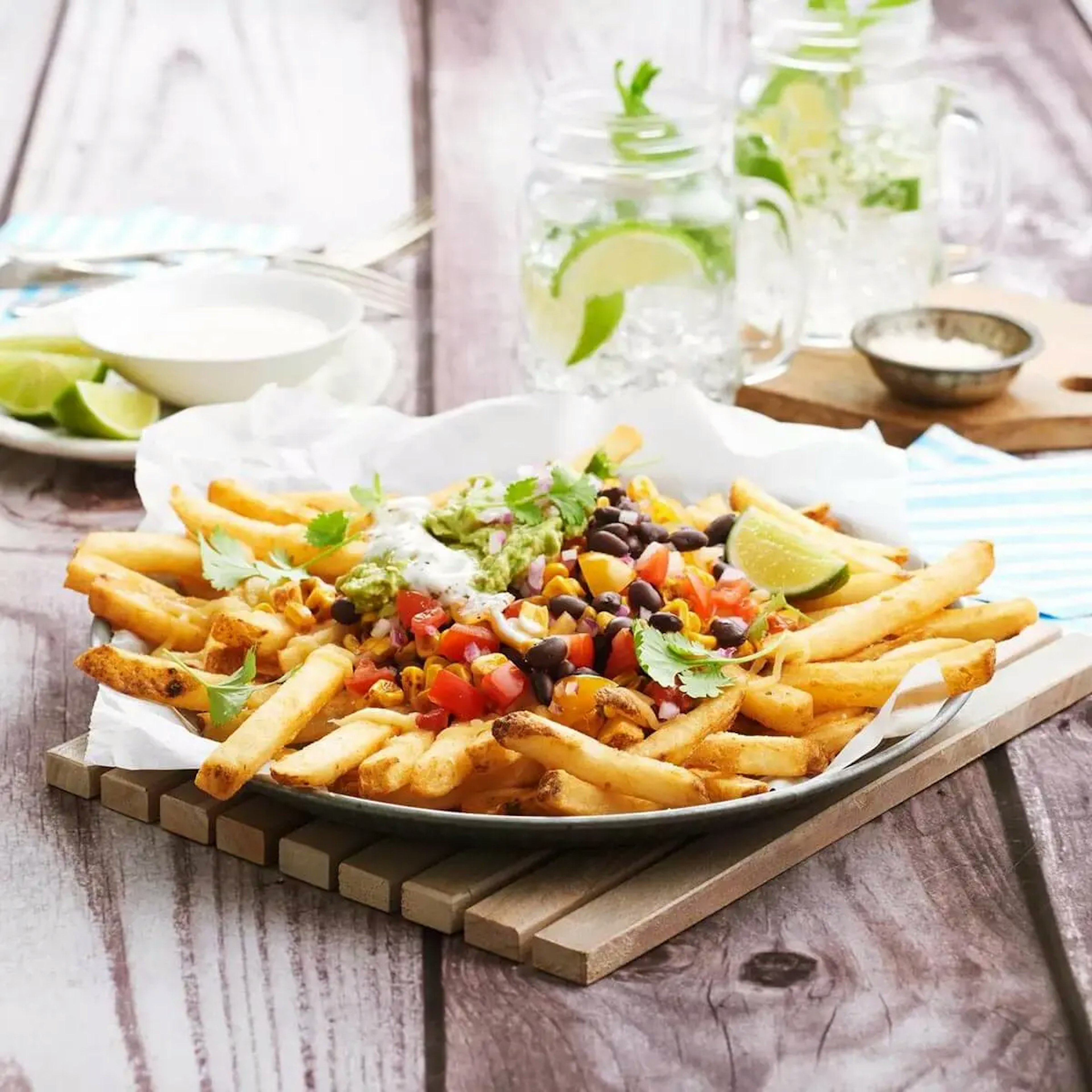 Mexican Loaded Skin On Chips Recipe Card