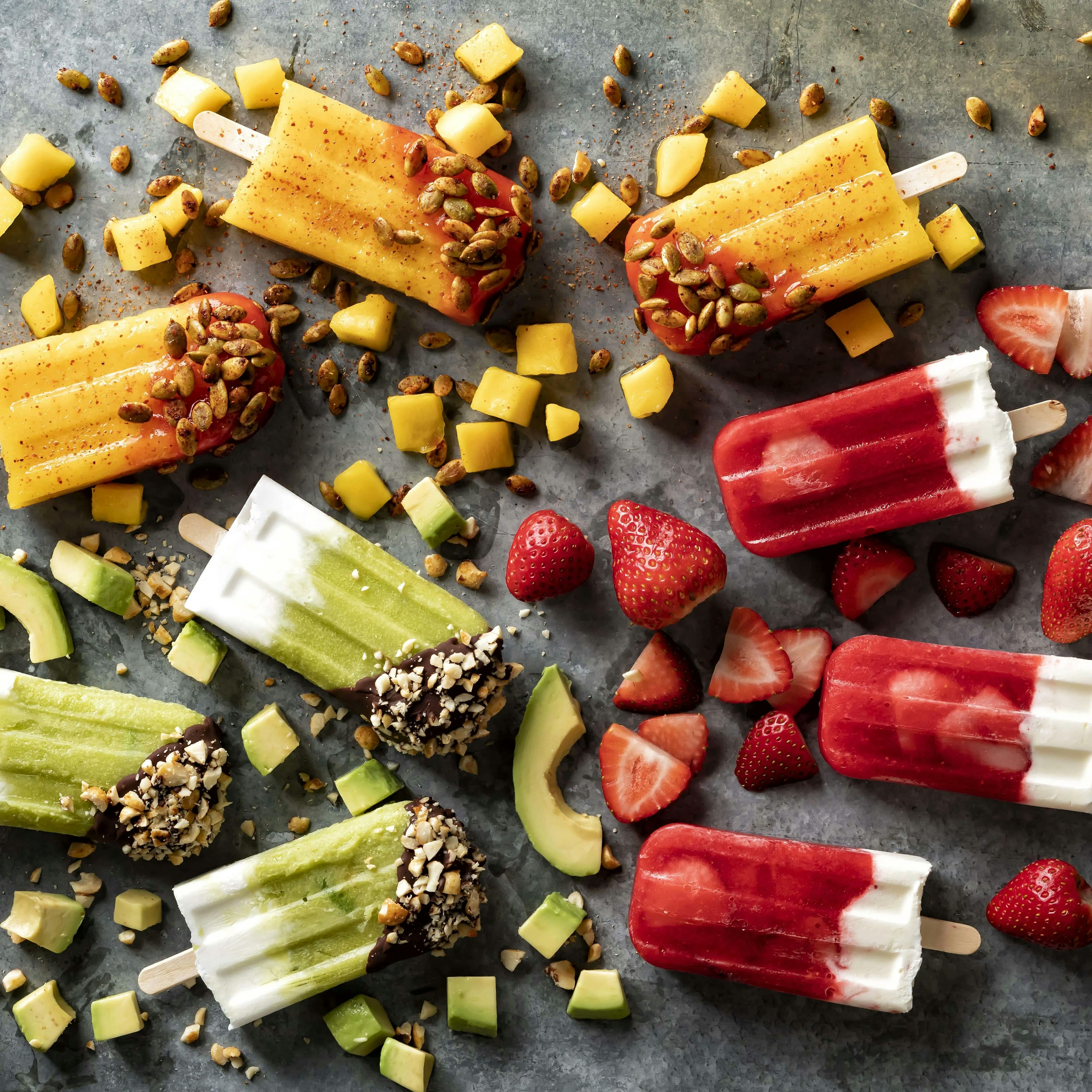 Strawberry Coconut Paletas