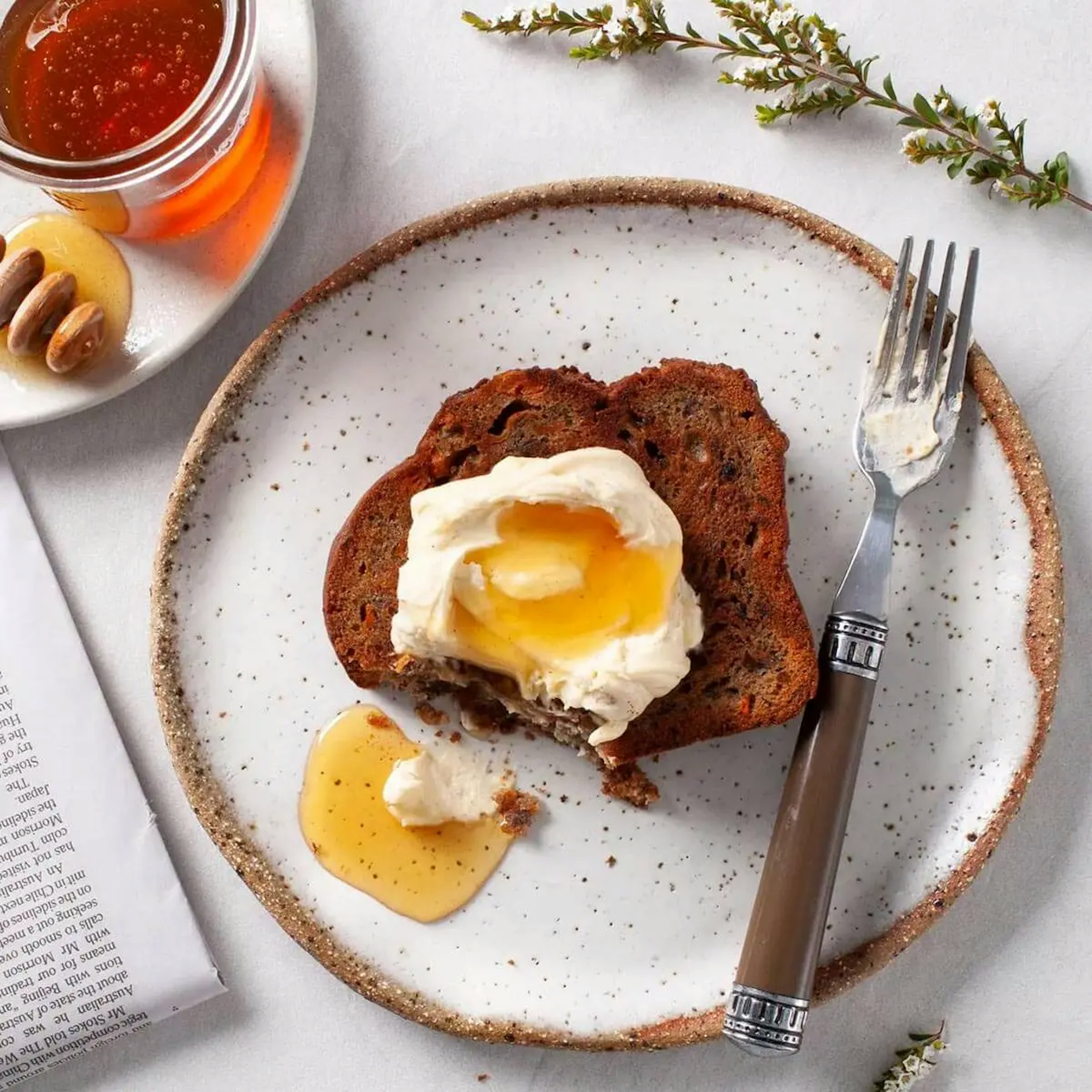 Carrot And Black Bean Cake With Honey Mascarpone Recipe Card