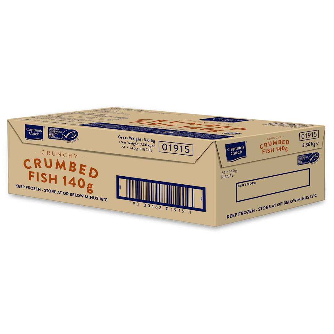 Crunchy Crumbed MSC Alaskan Pollock 140g