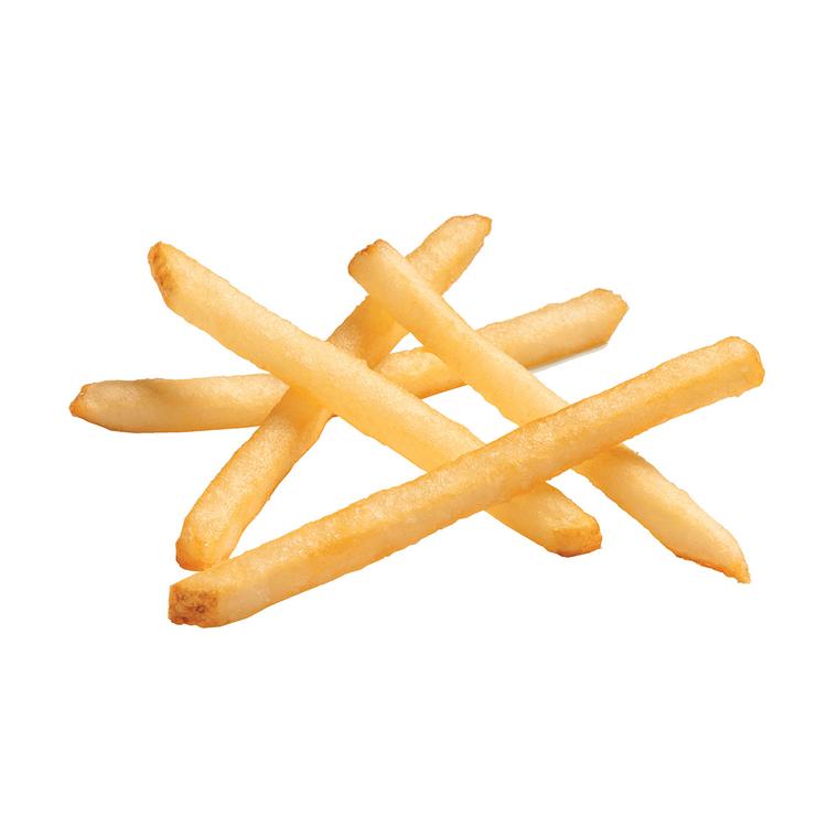 Clear Coated Shoestring Fries, Skin On Product Card