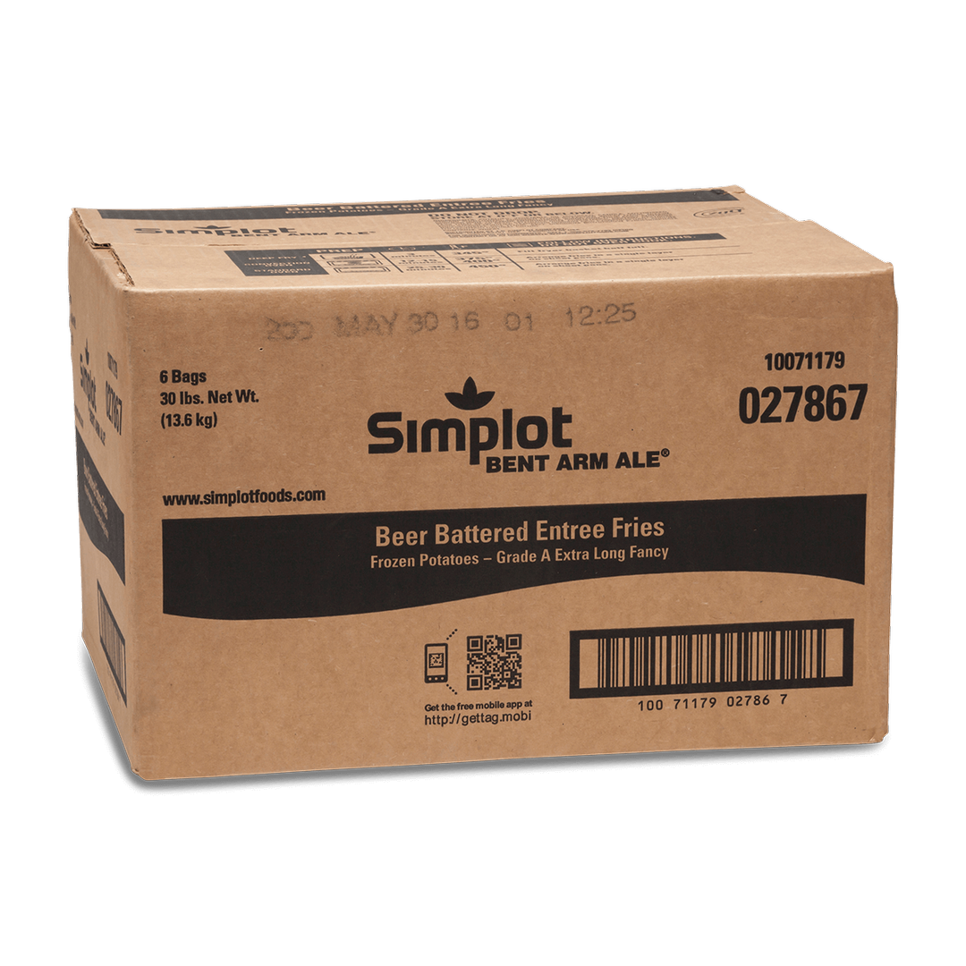 Beerbattered Entrée Cut Fries, Skin On