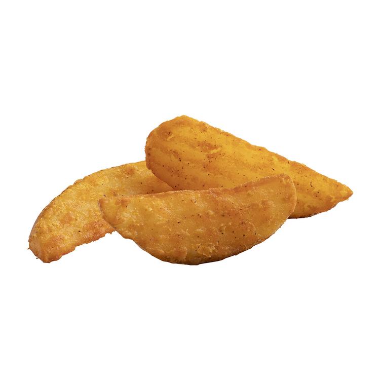 Savory Battered 10 Cut Crinkle Cut Wedges, Skin On Product Card