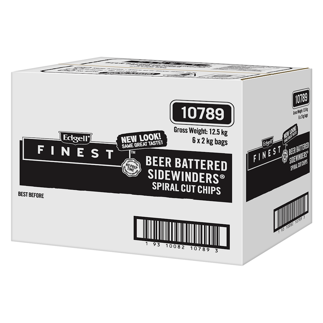 Edgell® SIDEWINDERS® chips with BENT ARM ALE™ Beer batter, skin-on