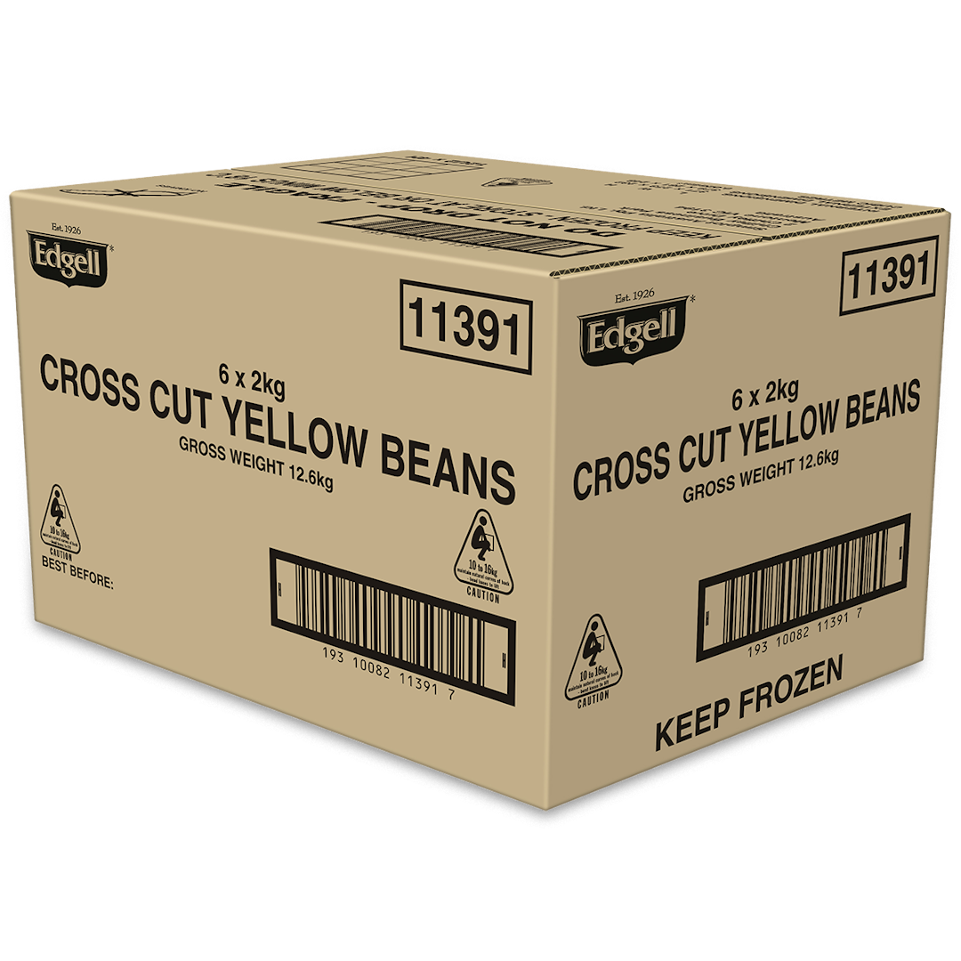 Cross Cut Yellow Beans