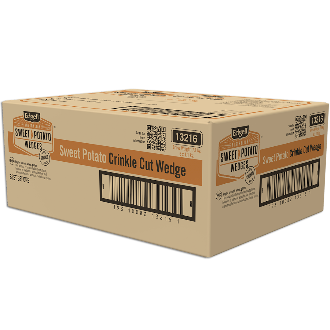 Edgell Sweet Potato crinkle cut wedge 