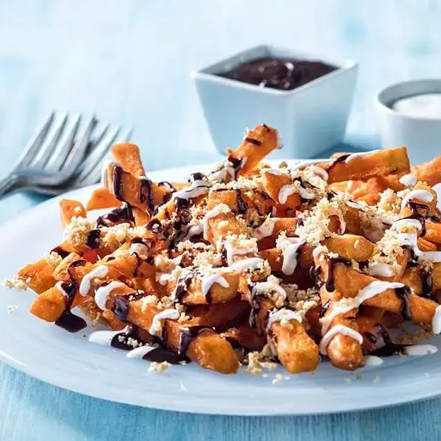 S'mores Sweet Potato Fries Recipe Card