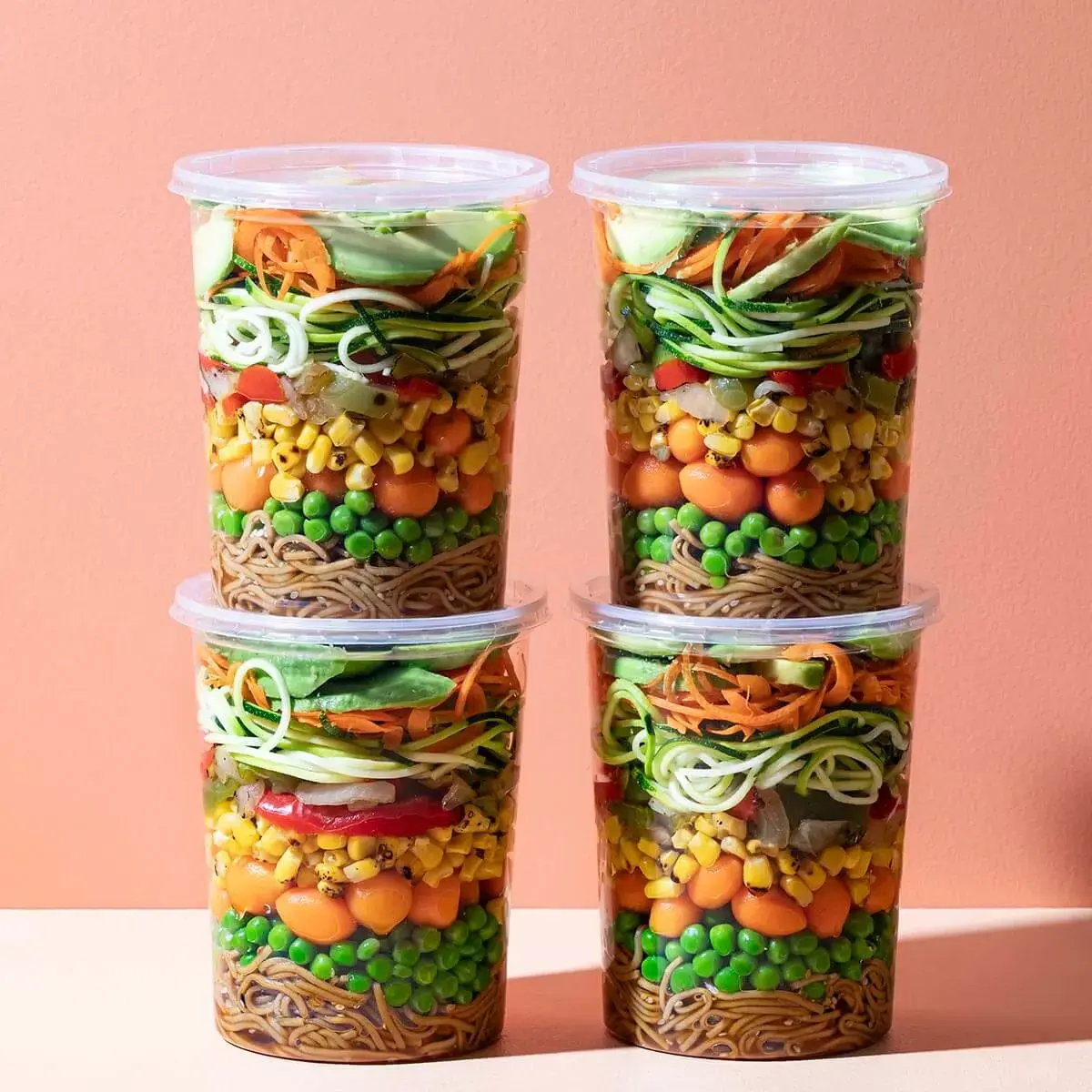 Chilled Veggie Noodle Bowl Recipe Card