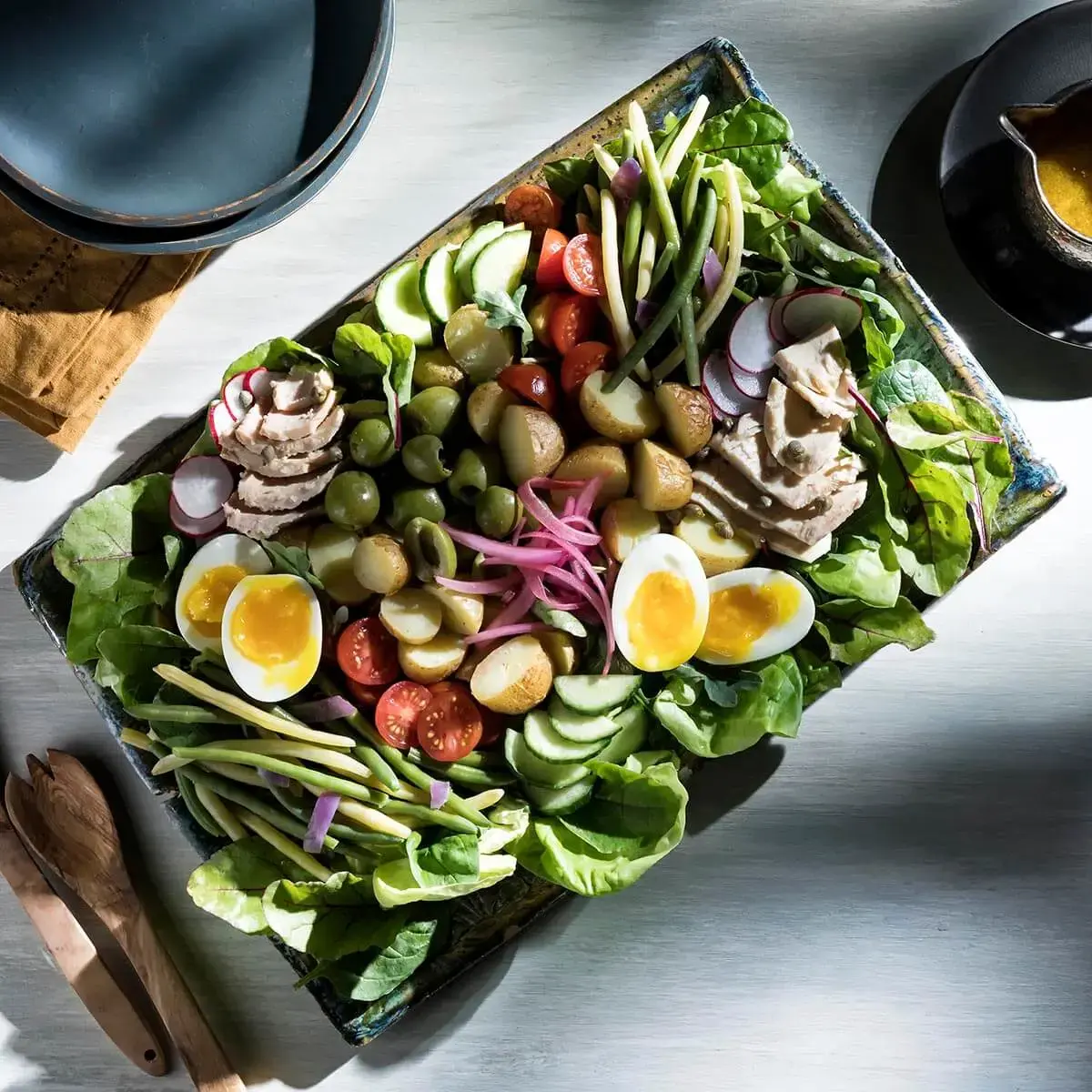 Deconstructed Nicoise Salad Recipe Card