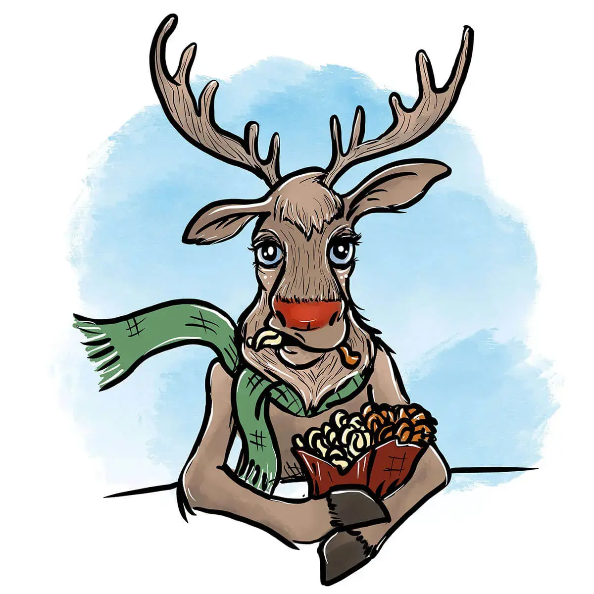 Rudolph with sidewinders