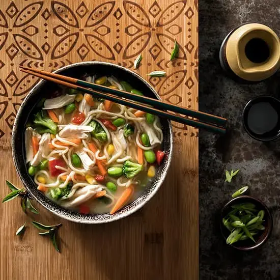 Udon Noodle Bowl Recipe Card
