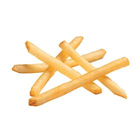 Clear Coated Shoestring Fries, Skin On