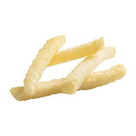 Clear Coated Crinkle Cut Fries